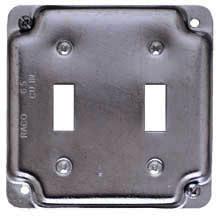 803C 4 In. Sq Double Toggle Box Cover
