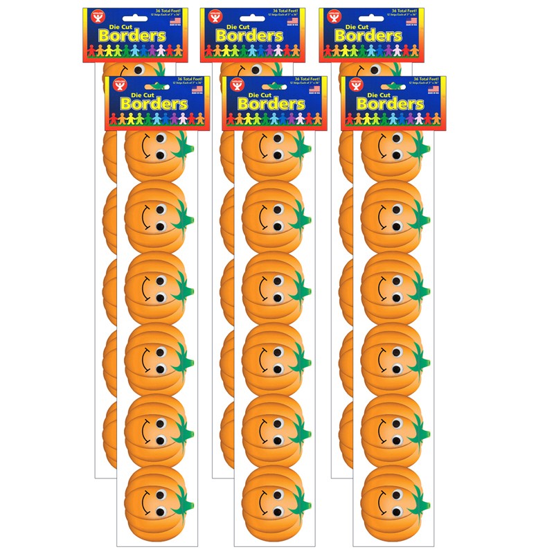 Classroom Border - Happy Pumpkins, 36 Feet Per Pack, 6 Packs