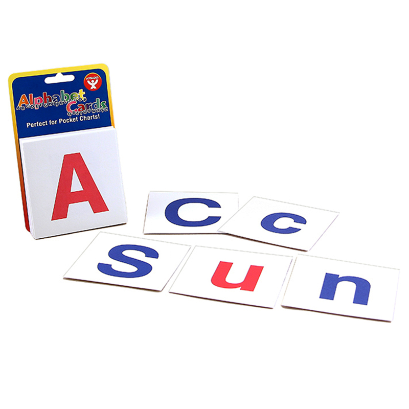 Upper Case & Lower Case Alphabet Cards, 60 Cards