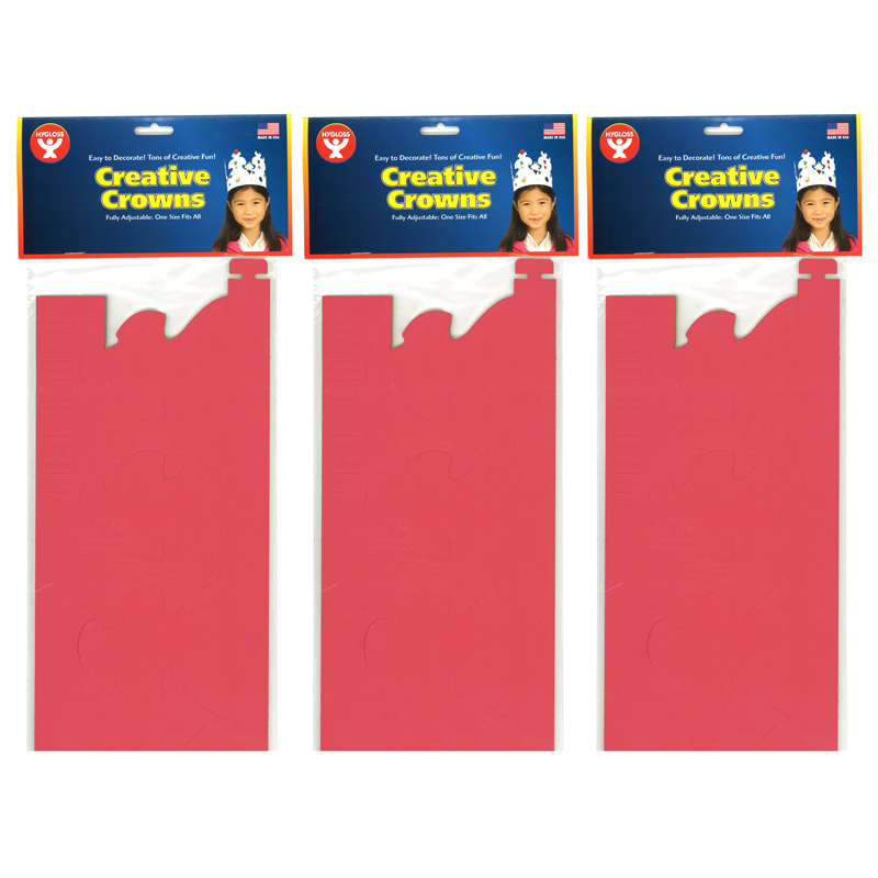 Bright Tag Crowns, 24 Per Pack, 3 Packs