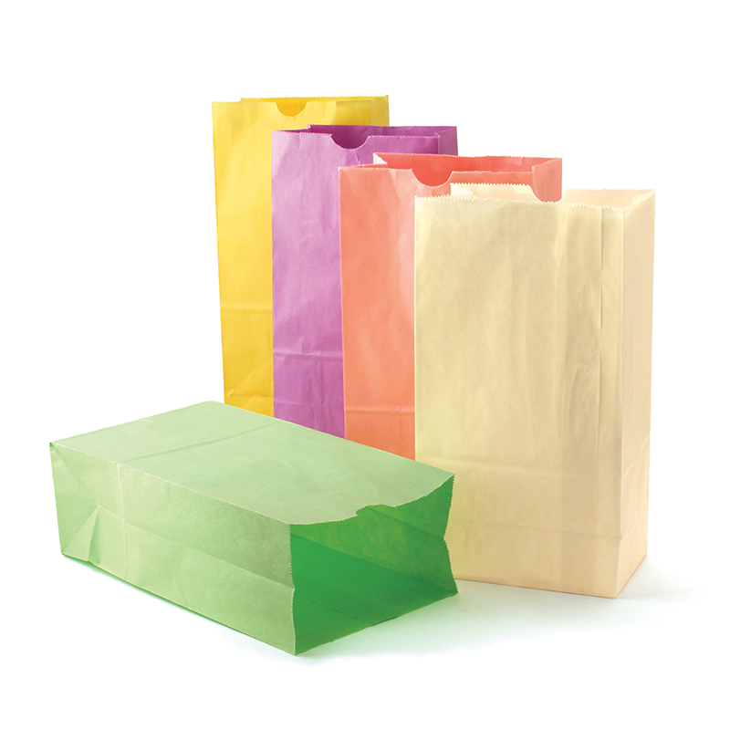 Pastel Assorted Bags, 6" x 3 1/2" x 11", Pack of 28