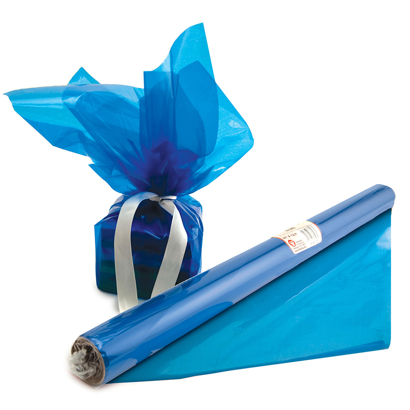 Cello-Wrap Roll, Blue, 20" x 12-1/2'