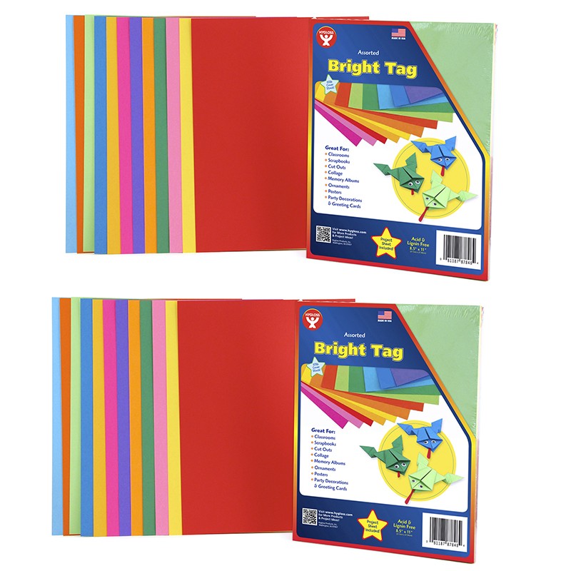 Bright Tag, 8.5" x 11", 48 Sheets Per Pack, 2 Packs