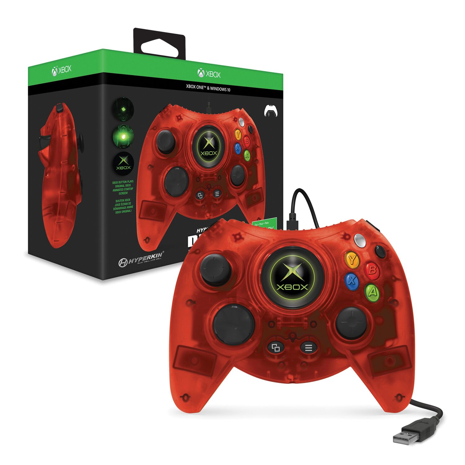 Hyperkin M01668-RD Red Duke Wired Controller For Xbox One