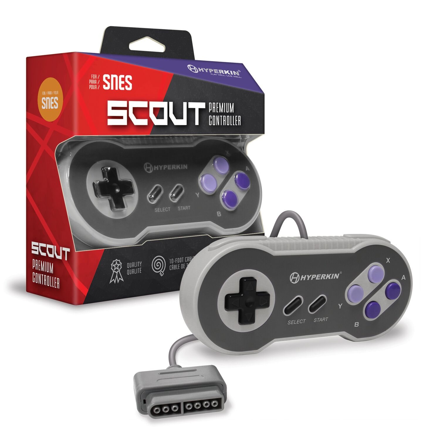 Hyperkin M07296 Scout Premium Controller For Snes