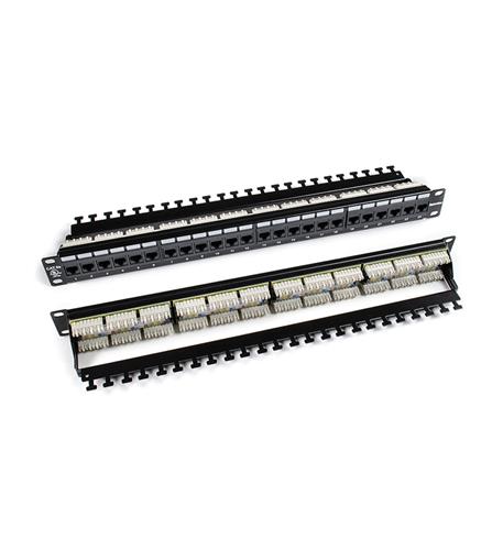 24 Port Cat5 Patch Panel W/ Lacing Bar