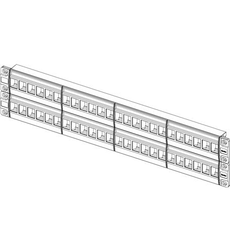 Modular Blank patch panel 48 ports 2U