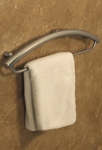 Invisia 16" Towel Bar with Integrated Support Rail - Magnolia White