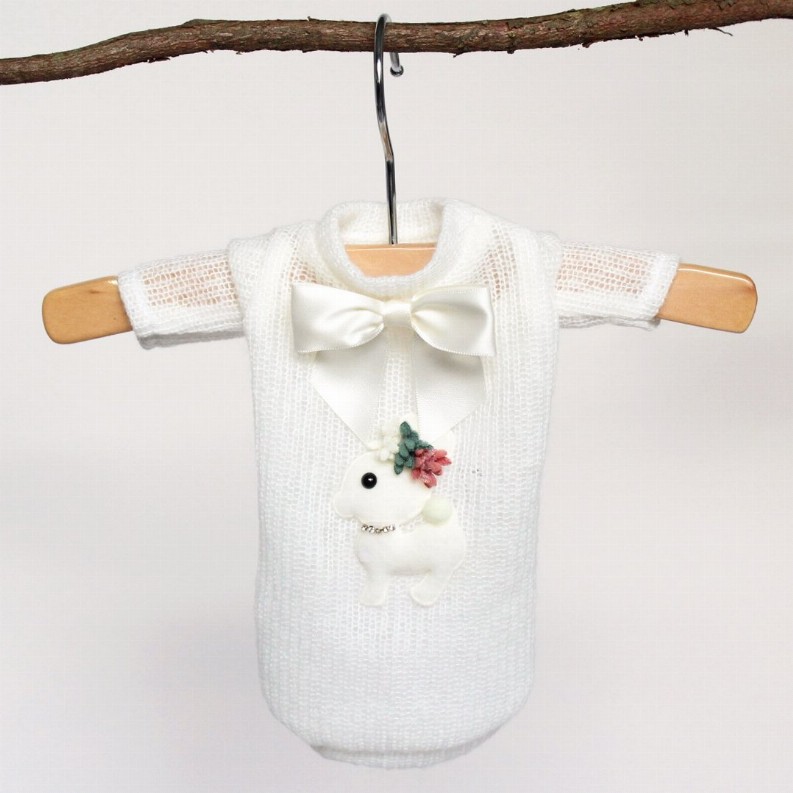 Baby Deer Sweater - Small Cream