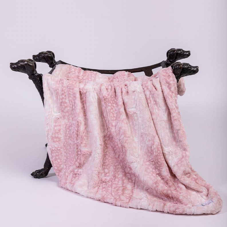 Cashmere Dog Blanket - Large Pink Fawn