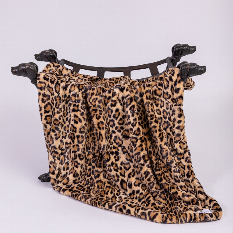 Cashmere Dog Blanket - Throw Leopard