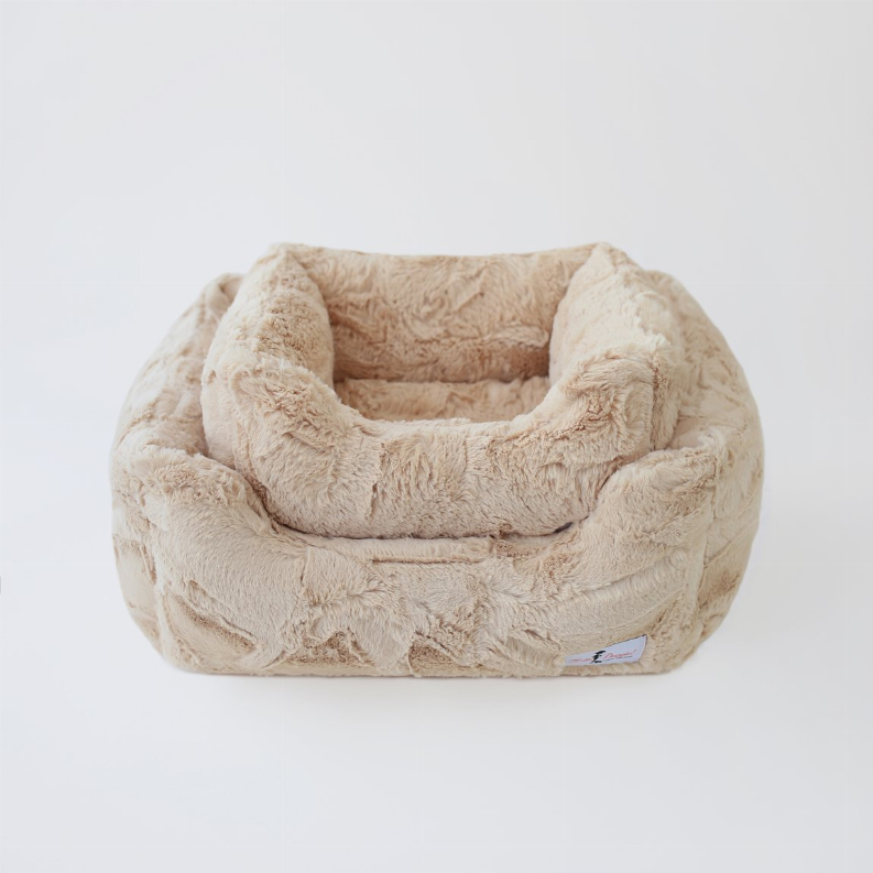 Luxe Dog Bed - Small Sand