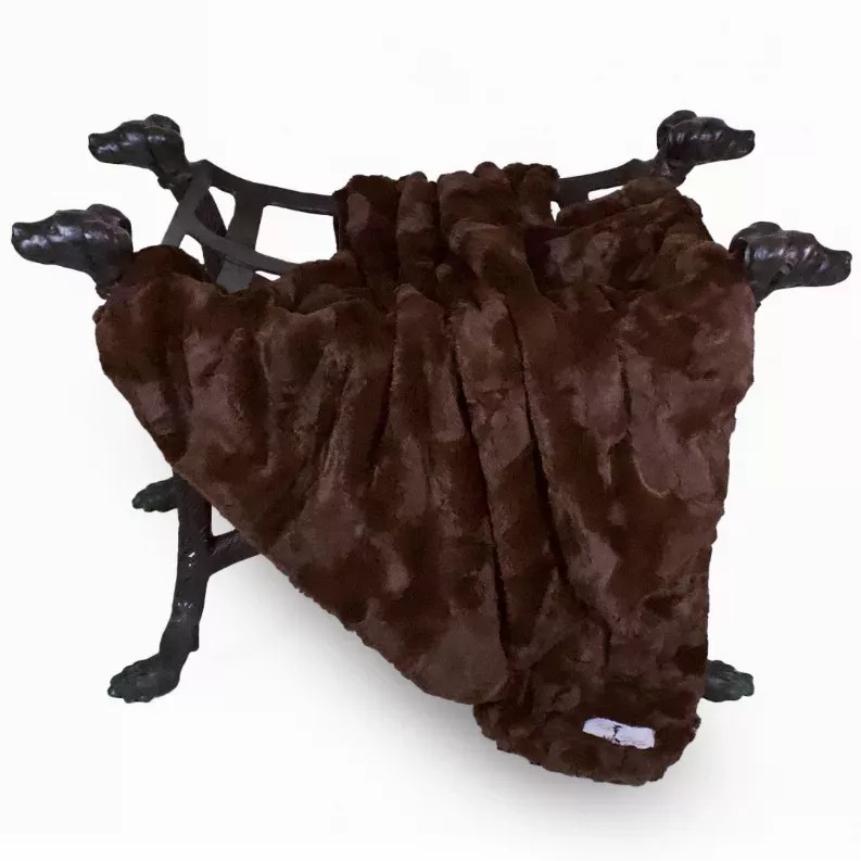 Luxe Dog Blanket - Large Chocolate