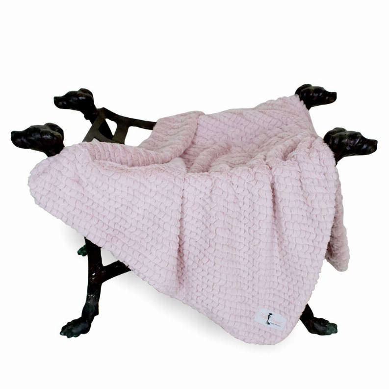 Paris Dog Blanket - Small Rosewater