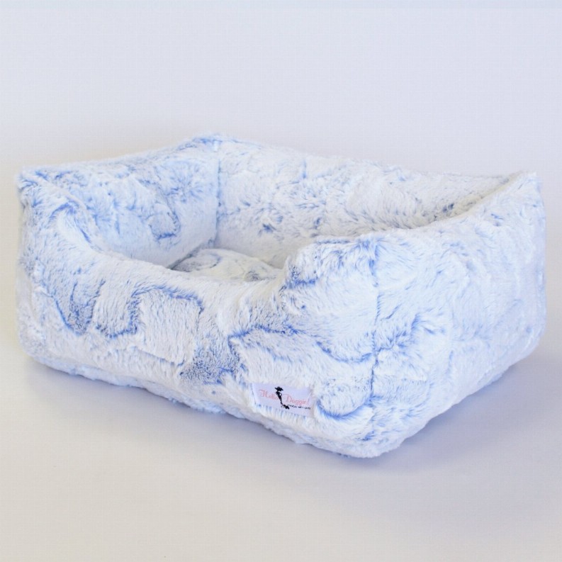 Whisper Dog Bed - Small Blue Lotus