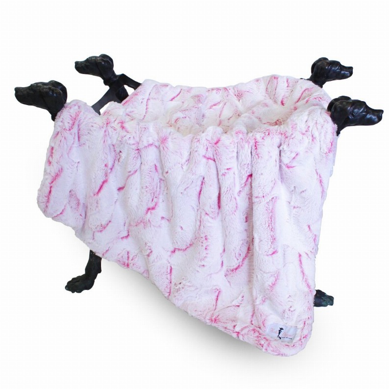 Whisper Dog Blanket - Throw Carnation