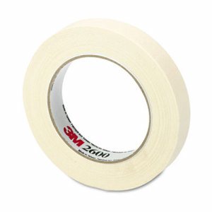 Highland Economy Masking Tape - 60 yd Length x 0.71" Width - 4.4 mil Thickness - 3" Core - Rubber Backing - 12 / Pack - Tan