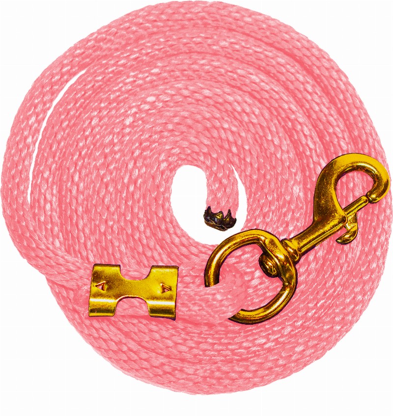 Poly Lead Rope 5/8" x 8'  pink