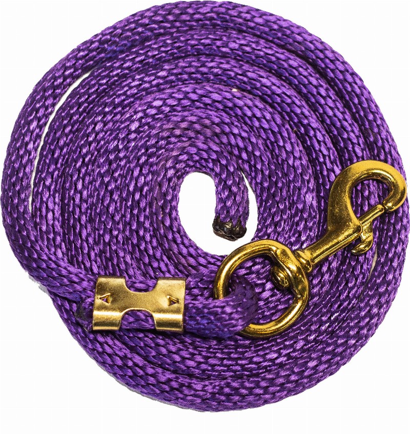 Poly Lead Rope 5/8" x 8'  Purple