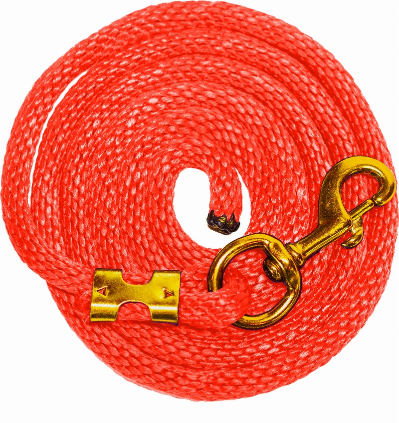 Poly Lead Rope 5/8" x 10'  orange