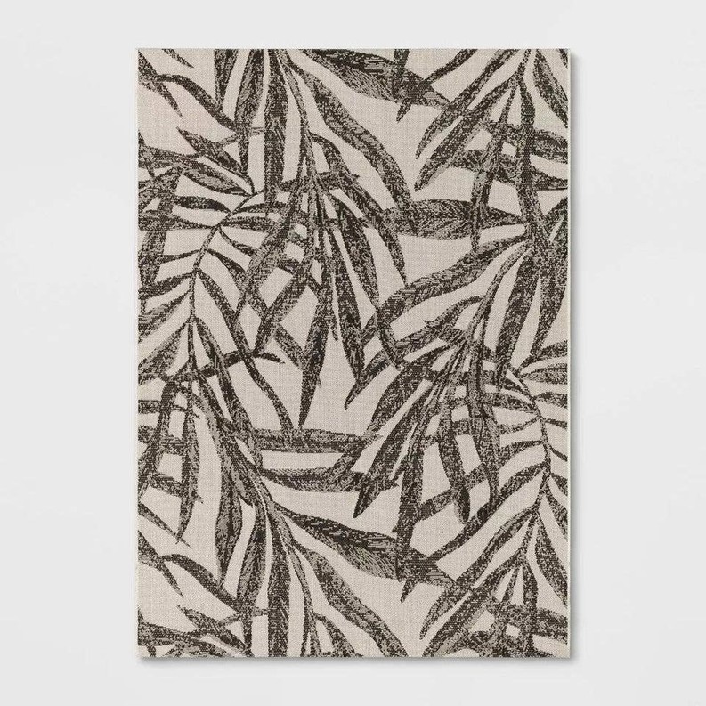 Floral Palm Outdoor Area Rug