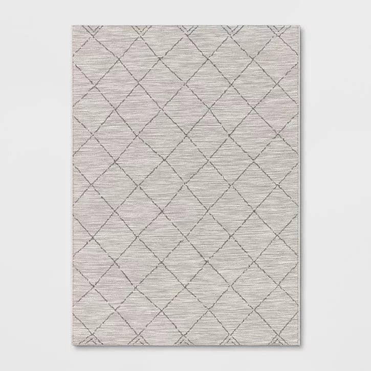 Geometric Diamond Outdoor Area Rug