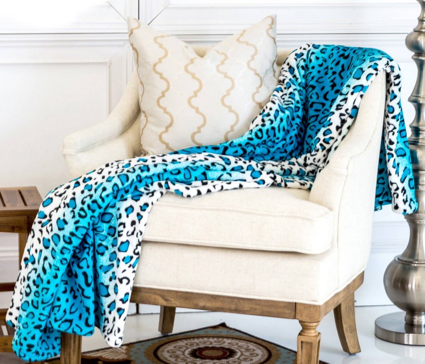 Leopard Soft Plush Warm Cozy Bed Throw Blanket