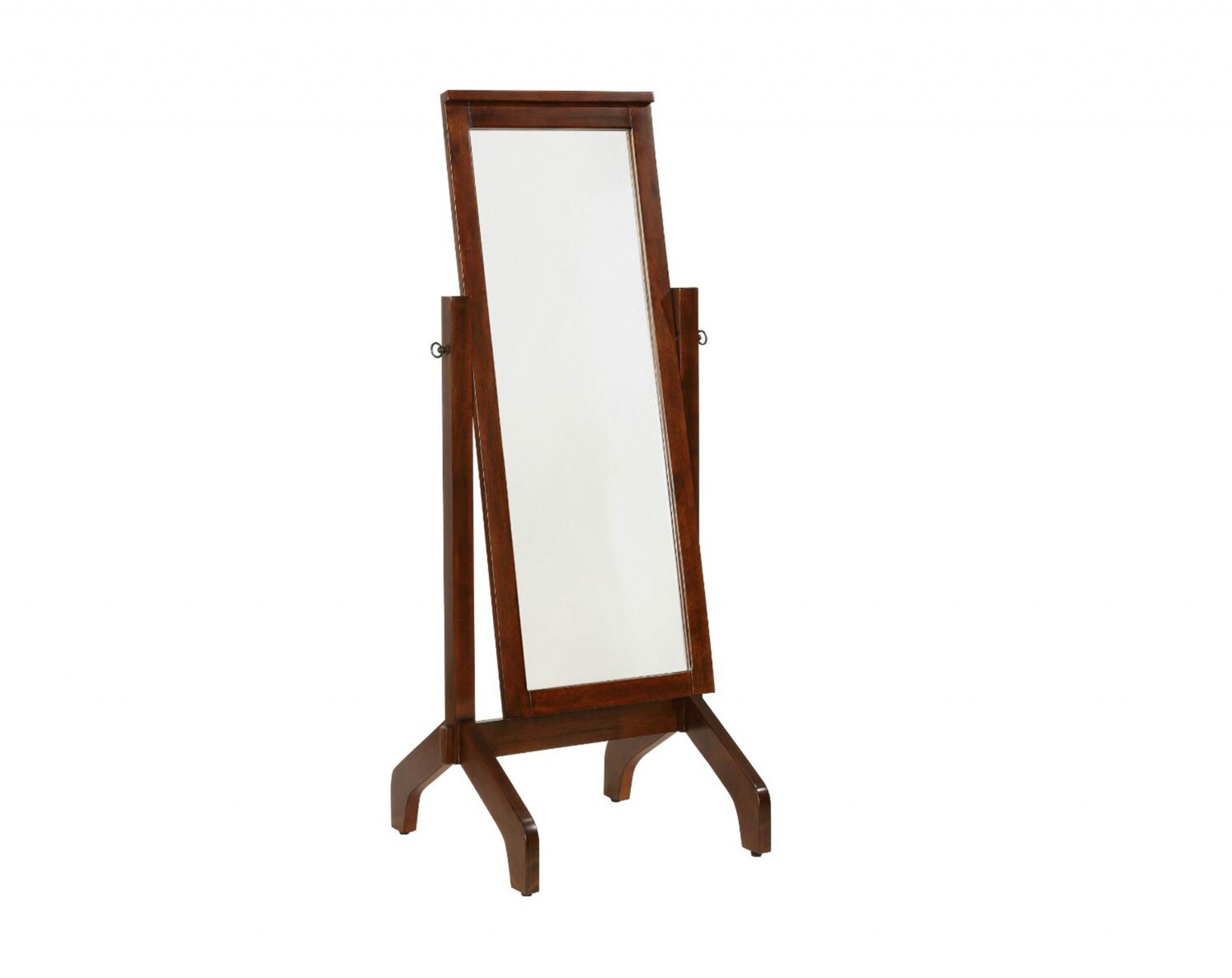 22" X 22.5" X 59" Mocha Rubberwood Rectangle Mirror