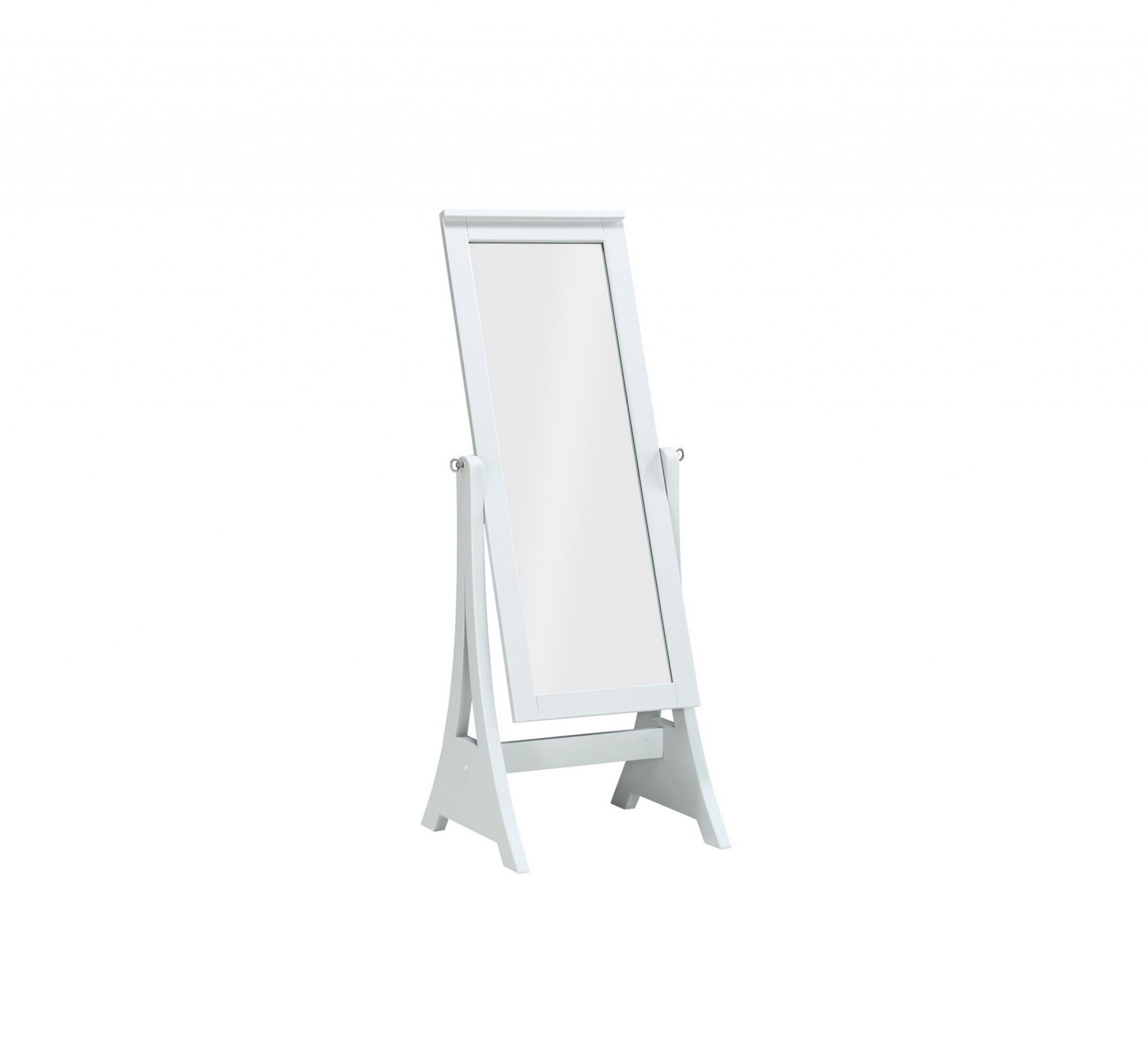 22" X 22.5" X 59" Grey Rubberwood Rectangle Mirror