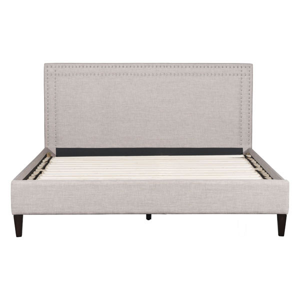 79.1" X 87" X 46.7" Renaissance King Dove Gray Bed