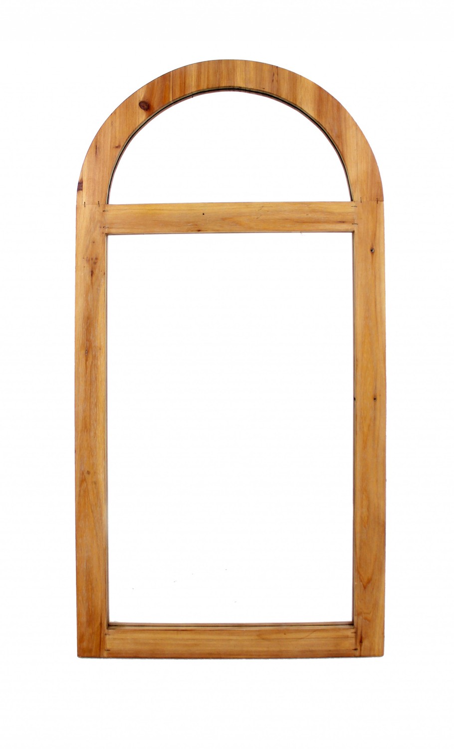 4.75" x 23.75" x 1.25" Brown, Rustic With Minimalist Window Frame, Dressing - Mirror