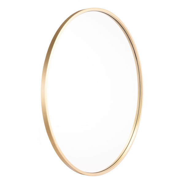 24.2" X 1" X 24.2" Gold Eye Mirror