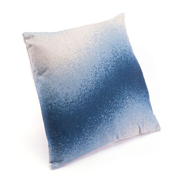 17.7" X 17.7" X 1.2" Blue And Natural Laid-Back Pillow