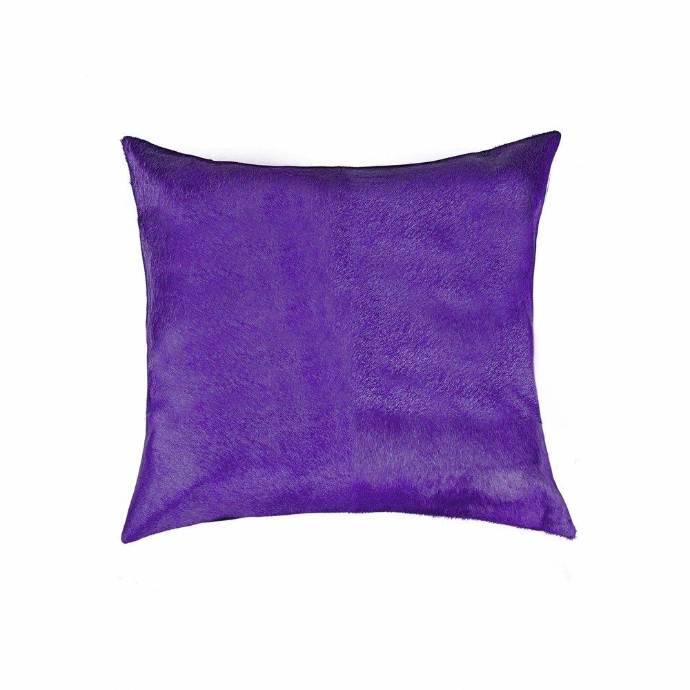 18" x 18" x 5" Purple Cowhide - Pillow