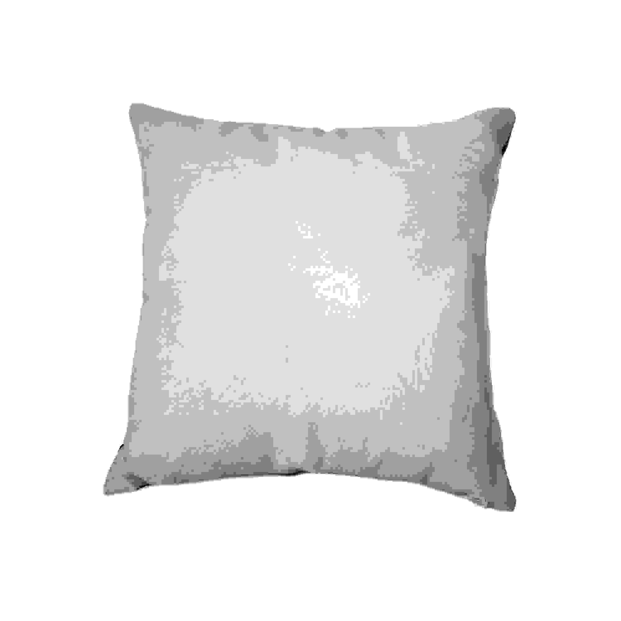18" x 18" x 5" Off White Cowhide - Pillow
