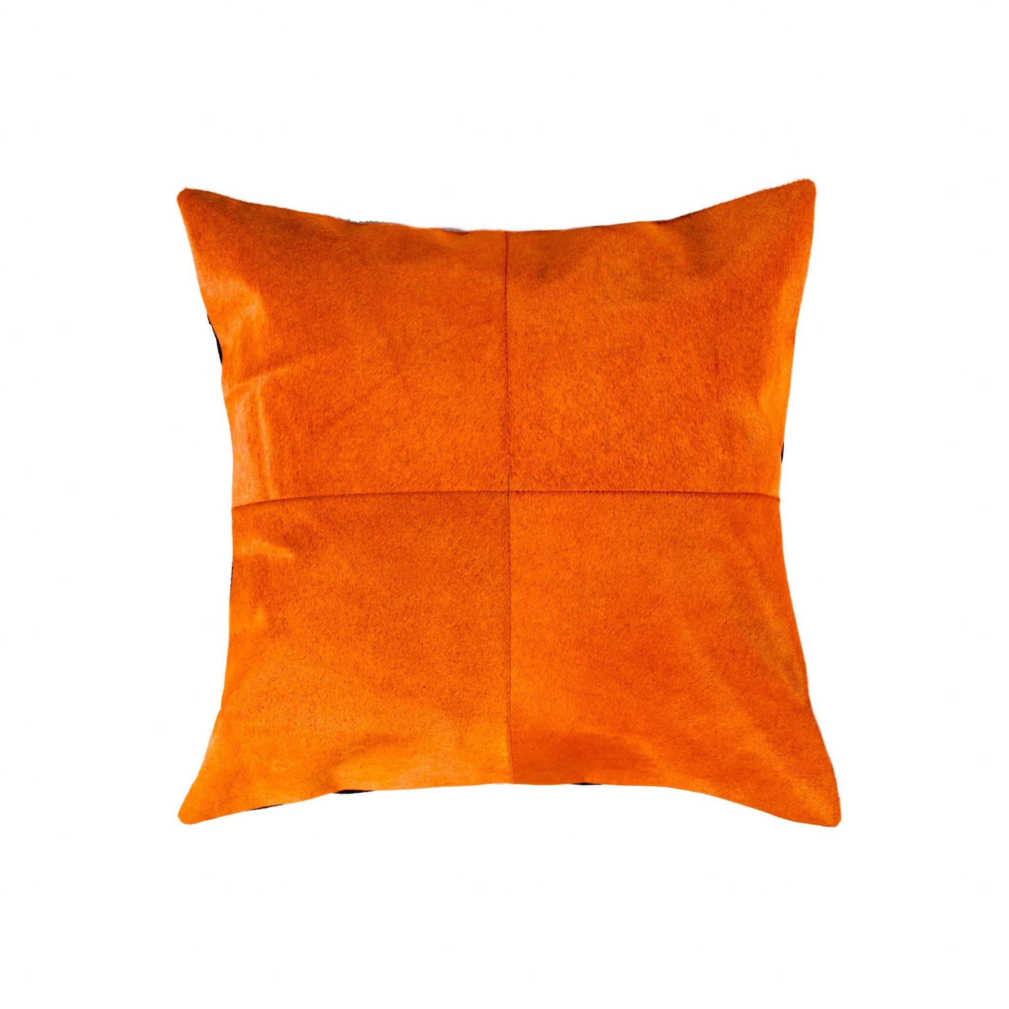 18" x 18" x 5" Orange Quattro - Pillow