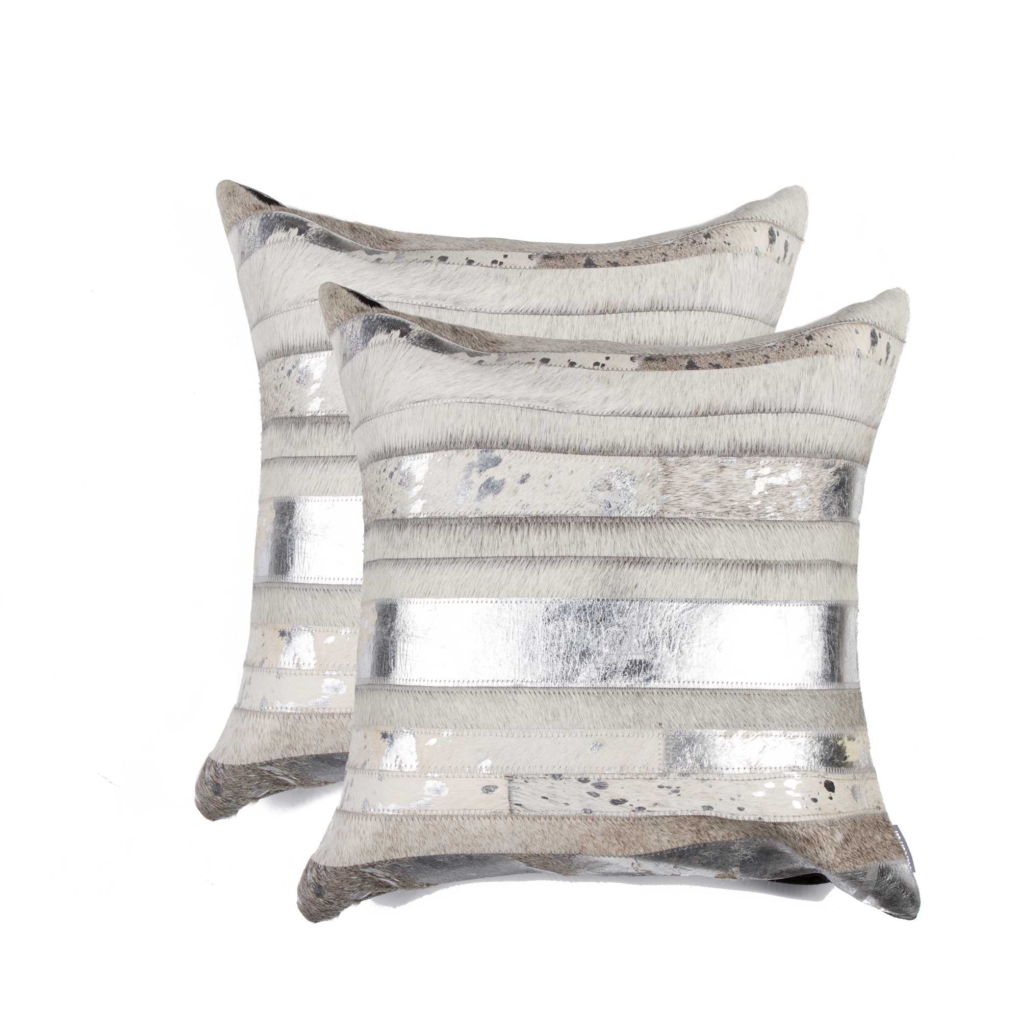 18" x 18" x 5" Silver And Gray - Pillow 2-Pack