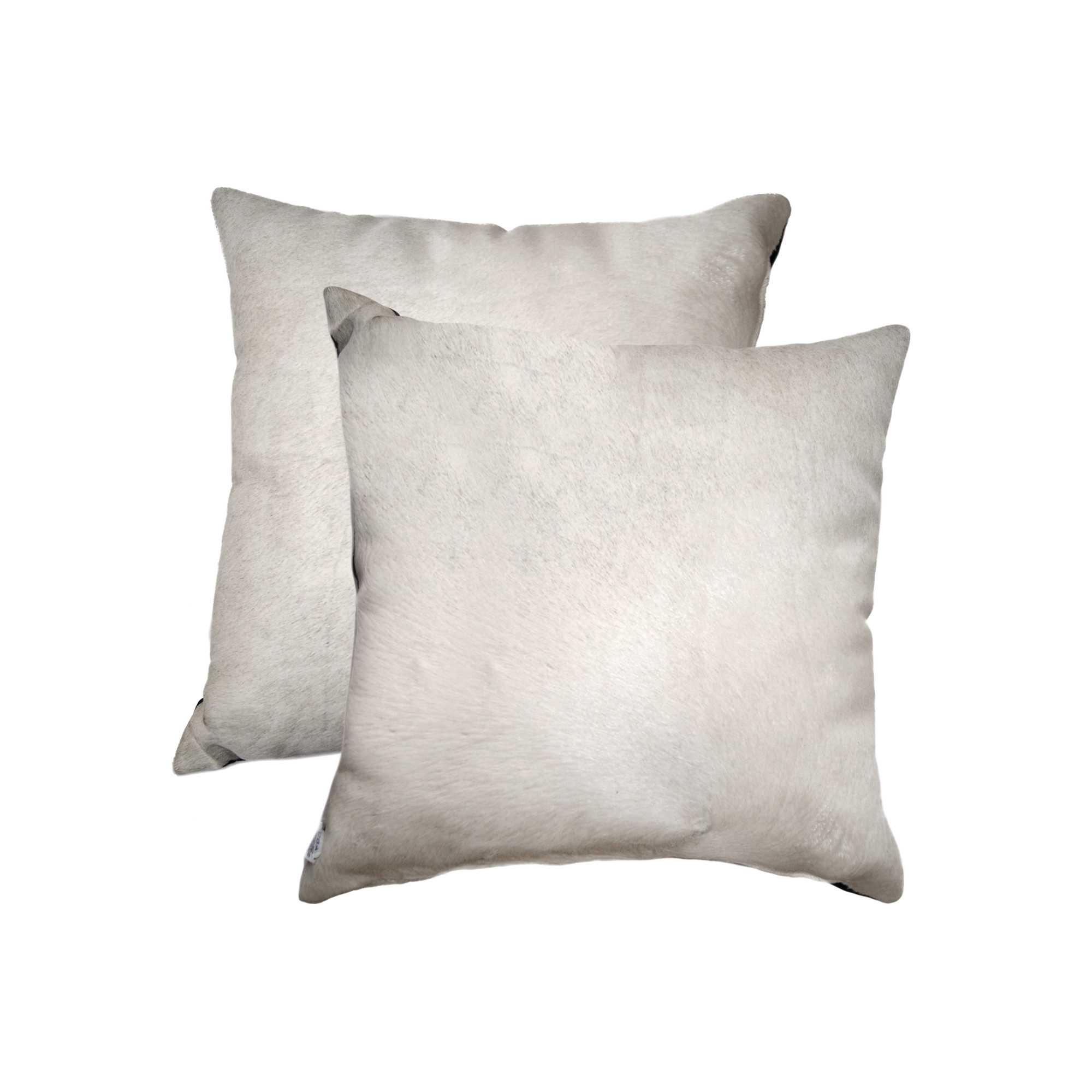 18" x 18" x 5" Off White Cowhide - Pillow 2-Pack