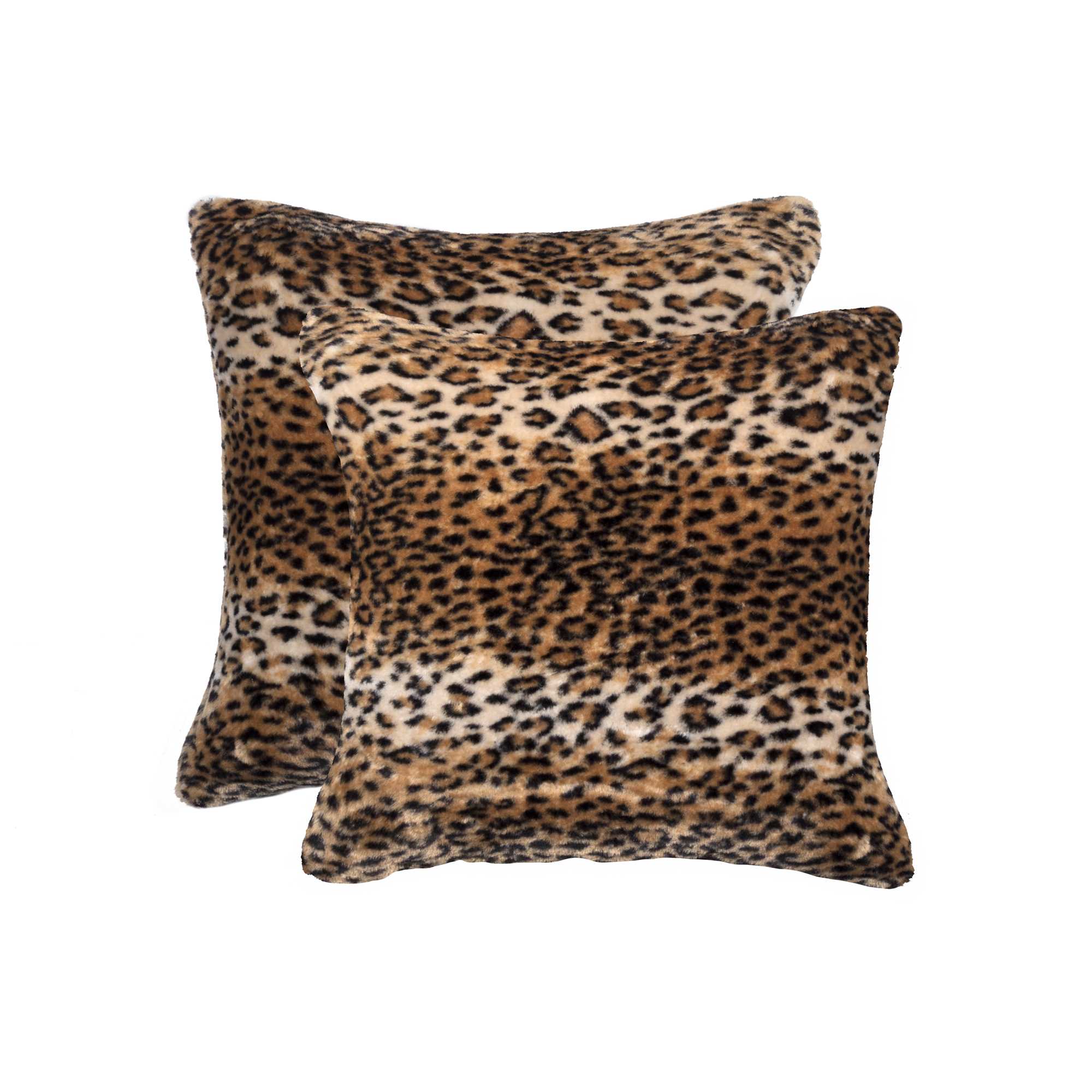 18" x 18" x 5" Leopard Faux - Pillow 2-Pack