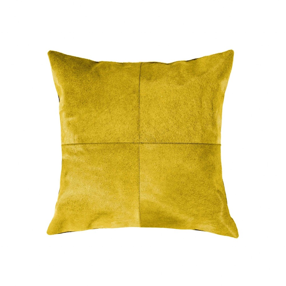 18" x 18" x 5" Yellow Quattro - Pillow