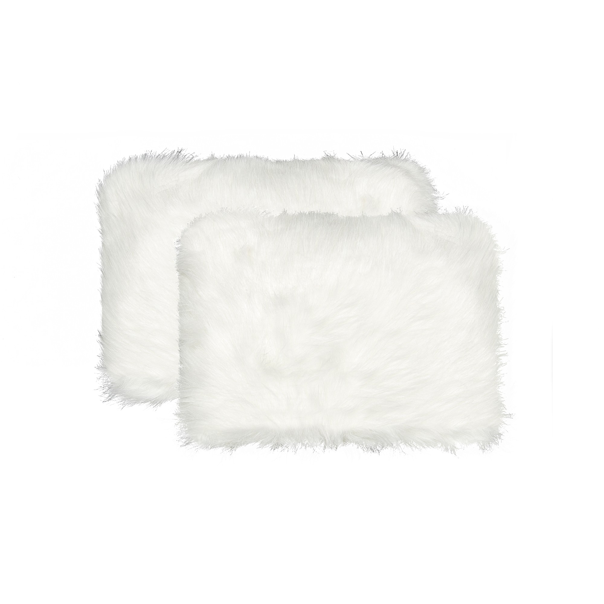 12" x 20" x 5" Off White Faux - Pillow 2-Pack
