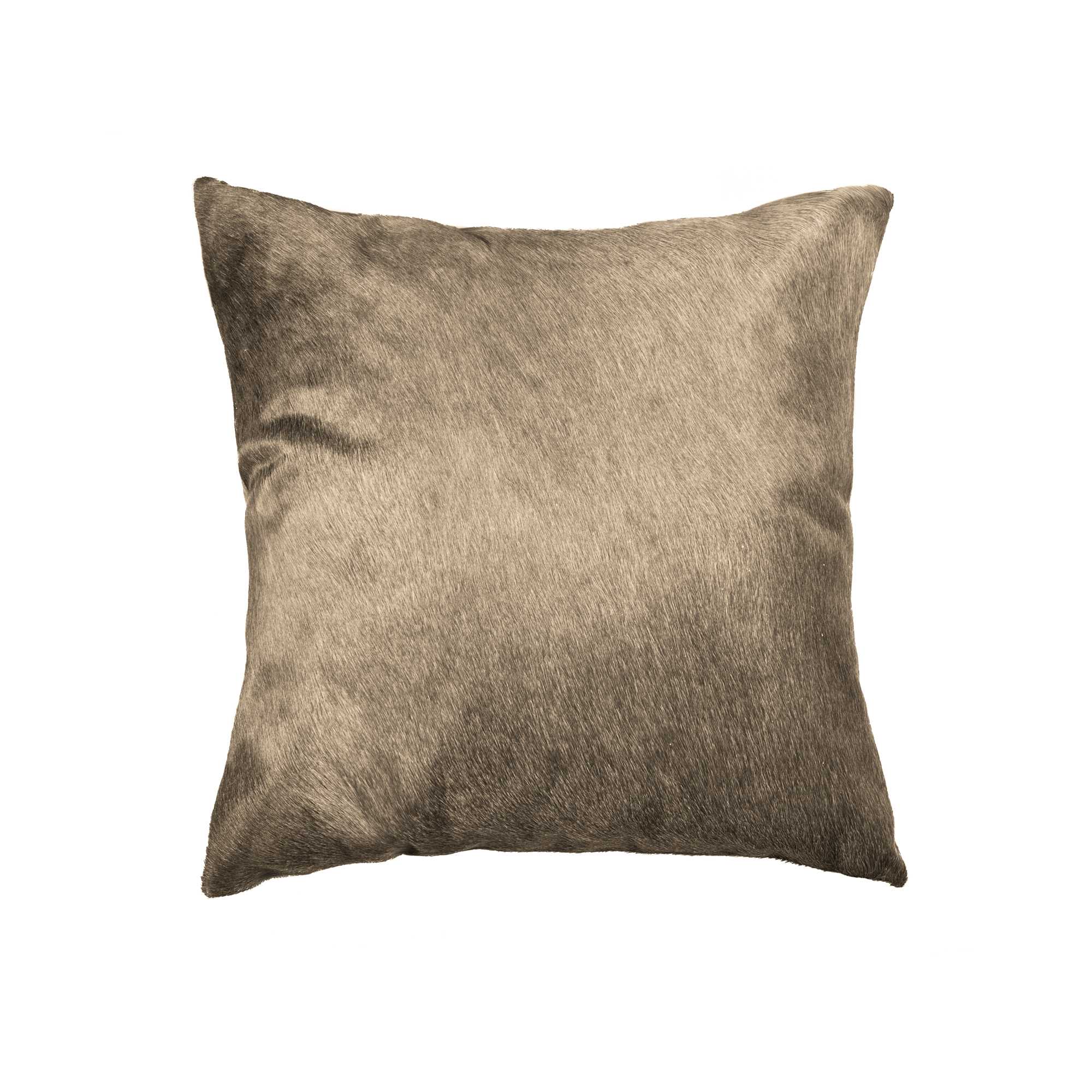 18" x 18" x 5" Smooth Taupe Kobe Cowhide - Pillow