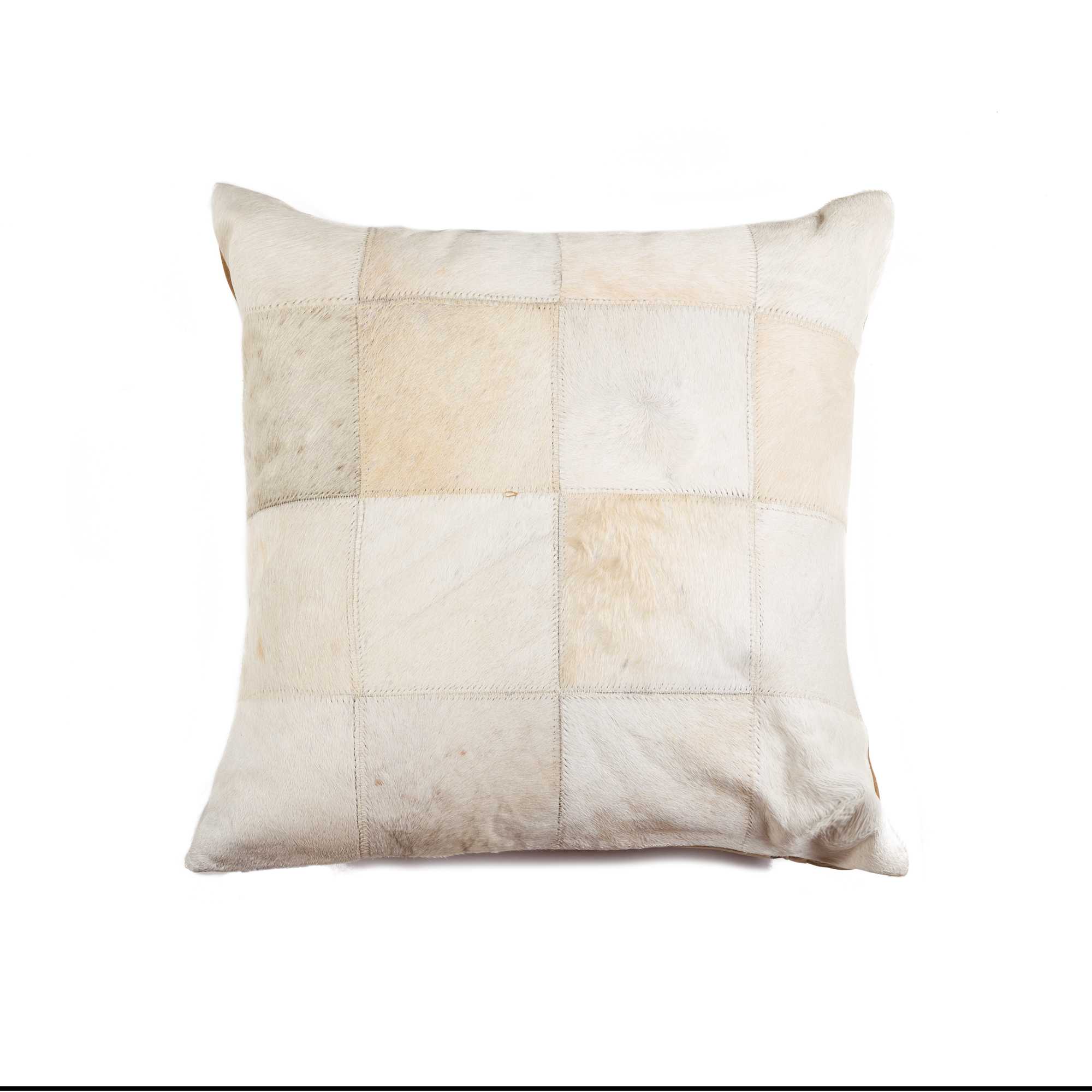 18" x 18" x 5" Classy Natural Torino Kobe Patchwork - Pillow