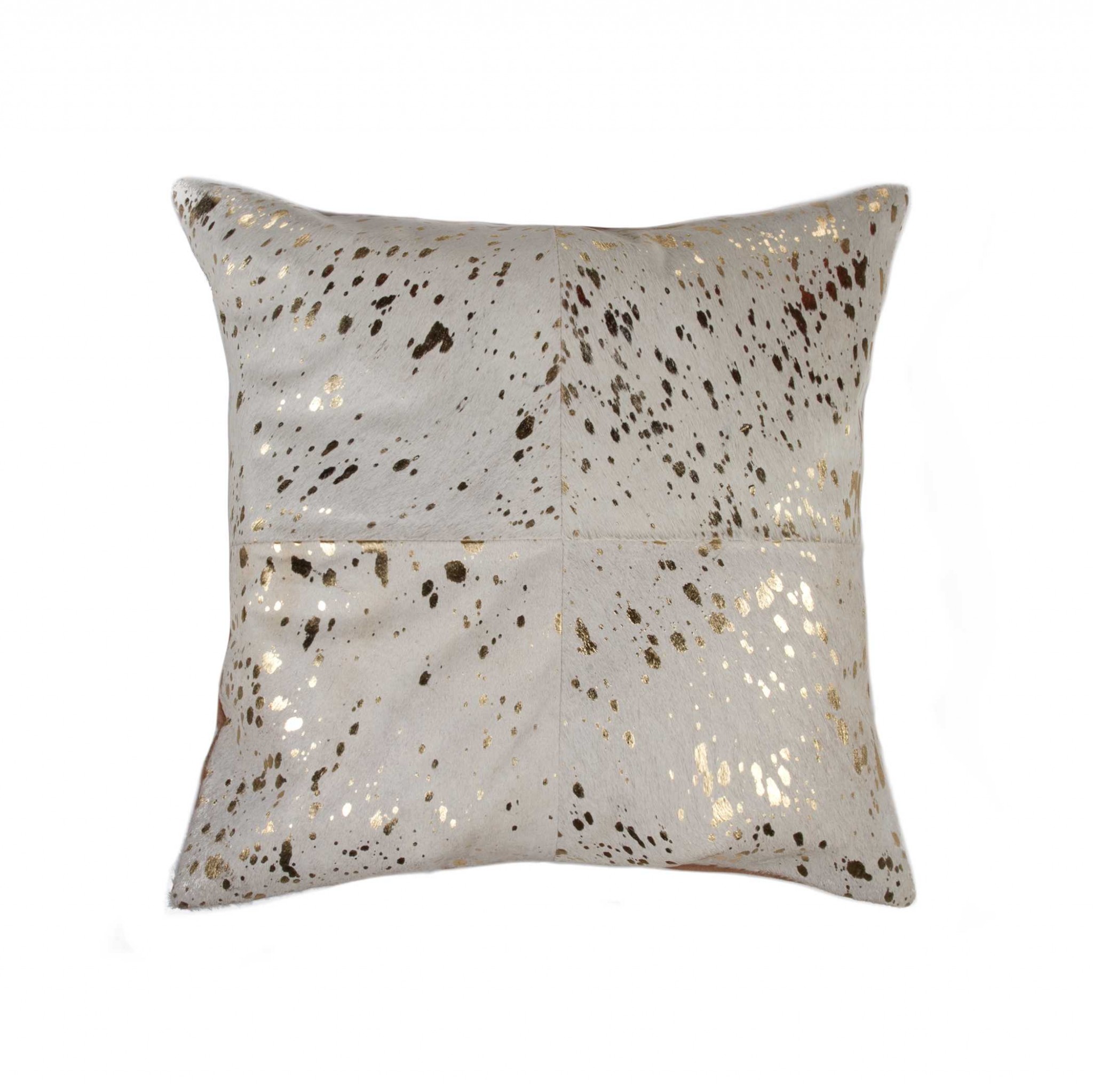 18" x 18" x 5" Natural & Gold - Pillow