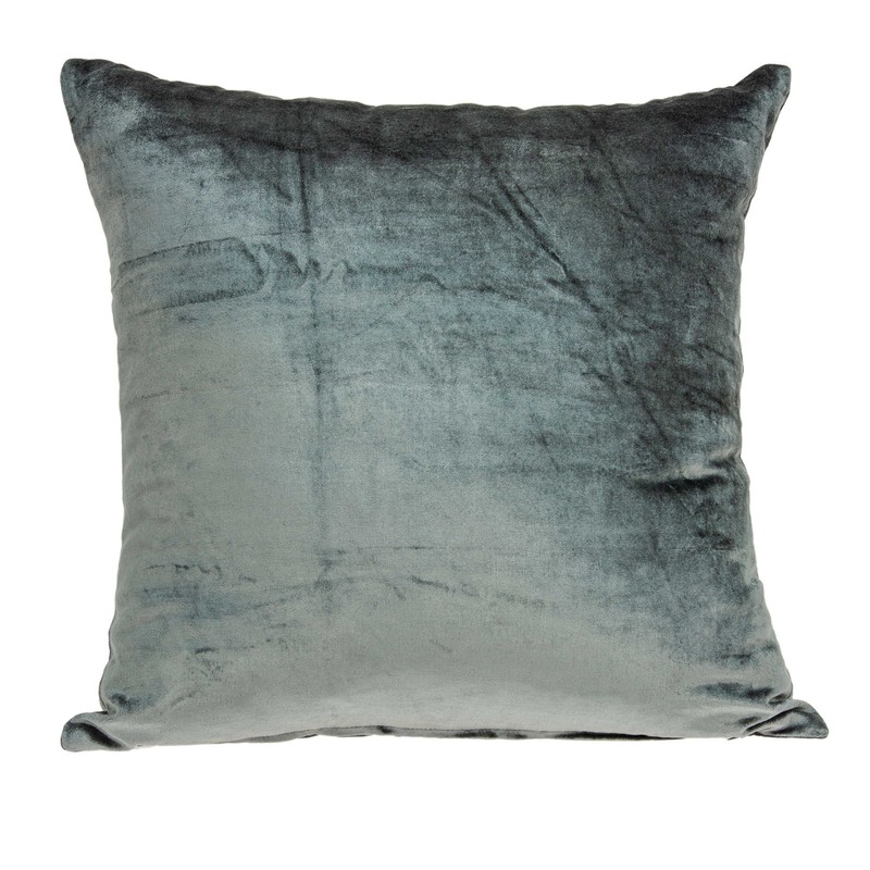 20" x 0.5" x 20" Transitional Charcoal Solid Pillow Cover