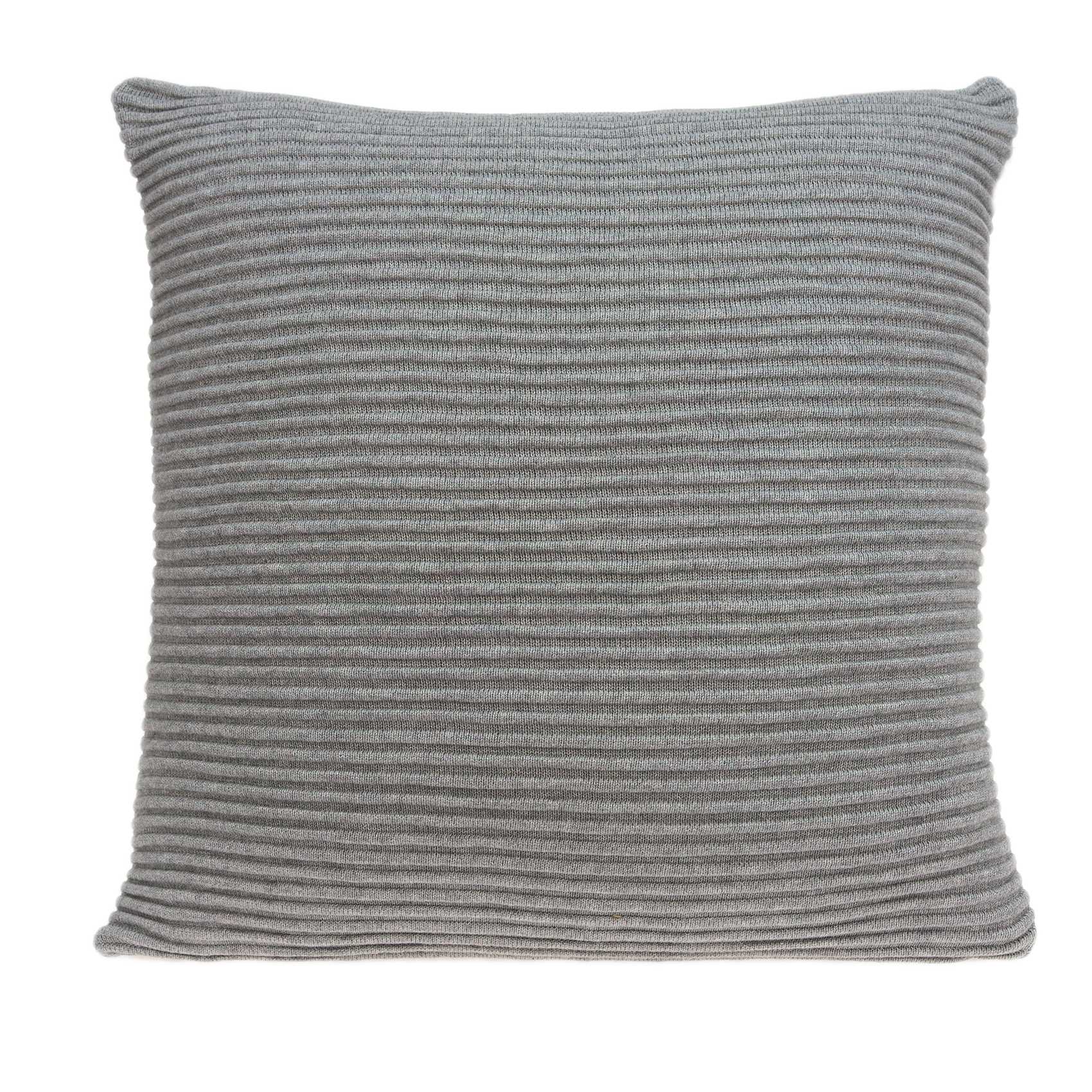 20" x 0.5" x 20" Transitional Gray Pillow Cover