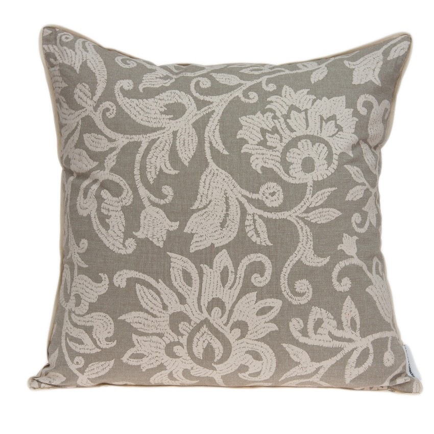 20" x 0.5" x 20" Decorative Transitional Tan Pillow Cover
