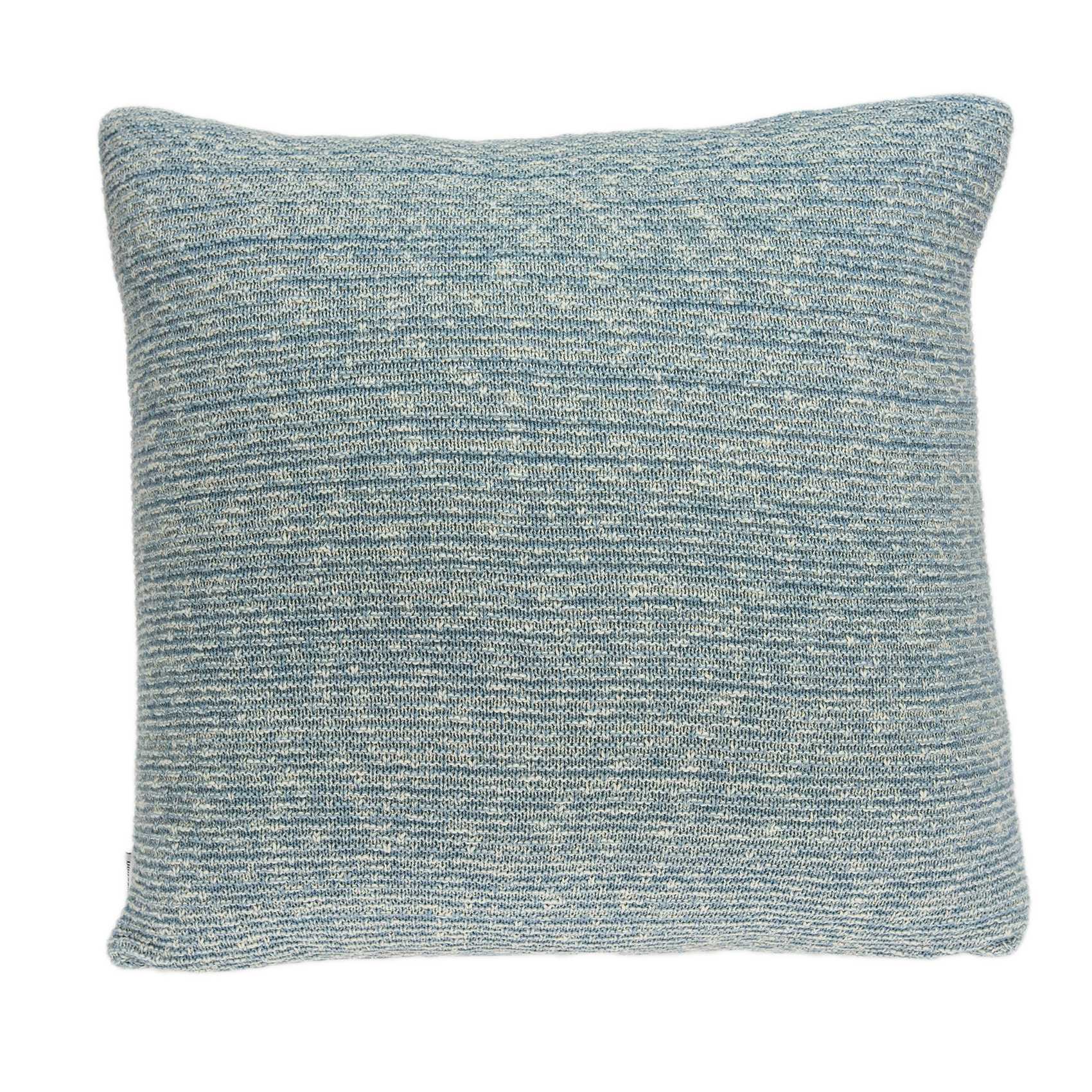 20" x 7" x 20" Transitional Blue Pillow Cover With Poly Insert
