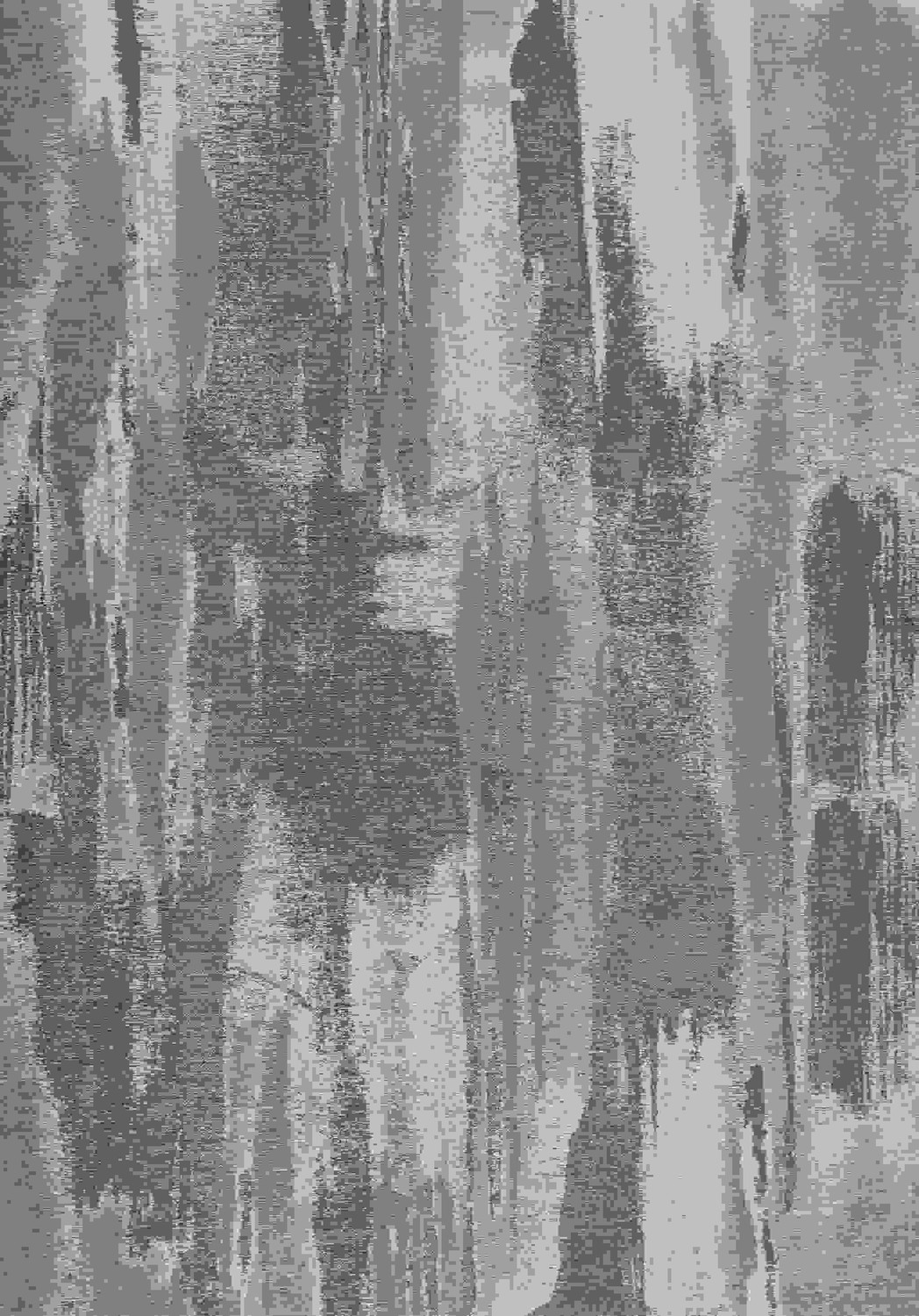 20" x 31" Polyester Grey Area Rug