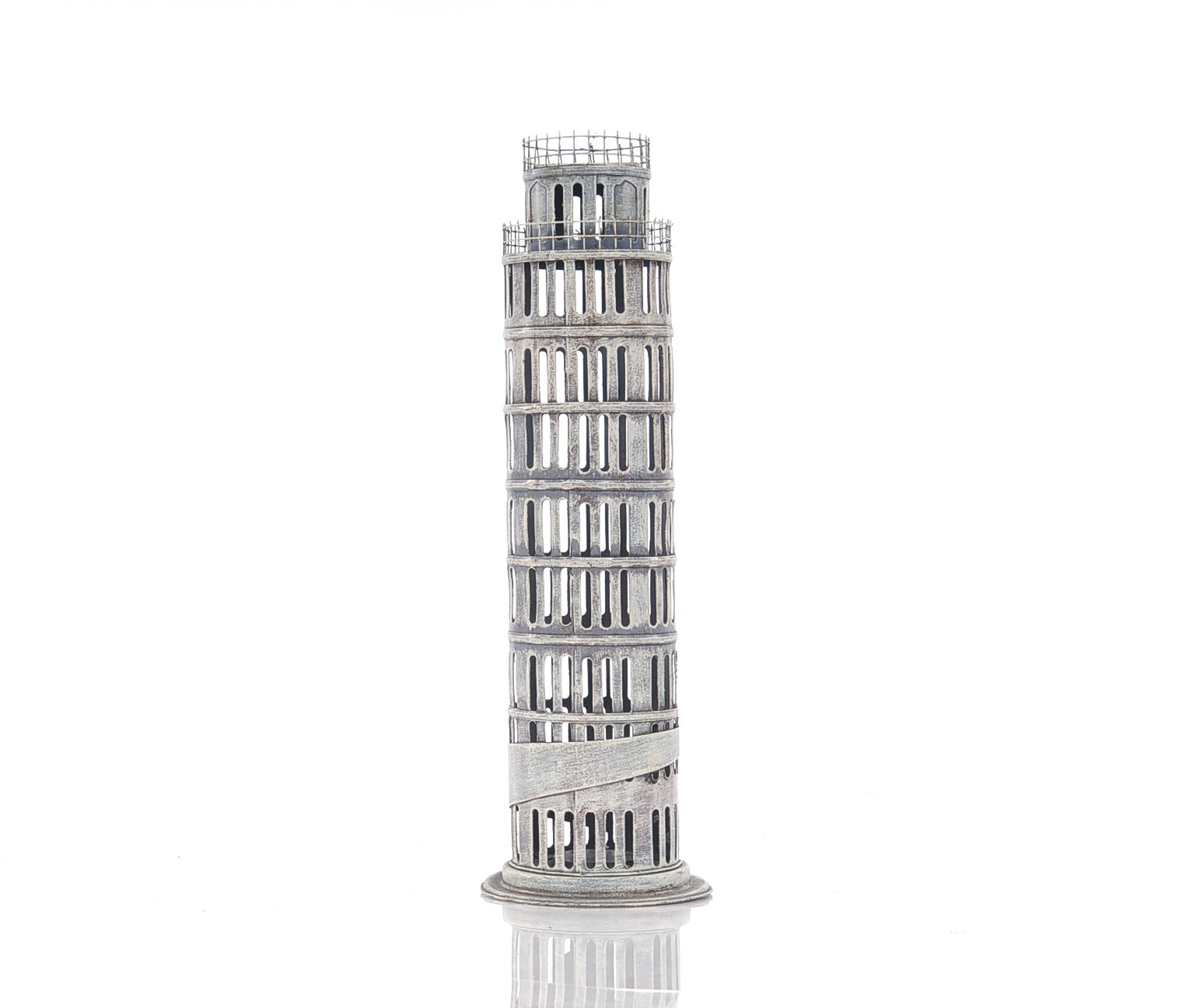 4" x 4" x 12.5" Pisa Tower Saving Box